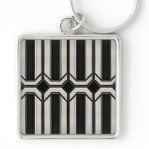 Art Deco geometrische sleutelhanger