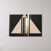 Art Deco geometrische structuur Canvas Afdruk (Voorkant)