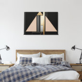 Art Deco geometrische structuur Canvas Afdruk (Insitu (Slaapkamer))