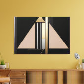 Art Deco geometrische structuur Canvas Afdruk (Insitu (Woonkamer))