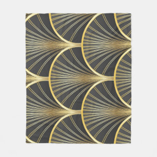 Art Deco geometrische textuur illustratie Fleece Deken