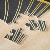Art Deco geometrische textuur illustratie Legpuzzel (Zijkant)
