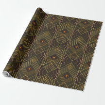 Art Deco geometrische uplift - bosgroen en retro