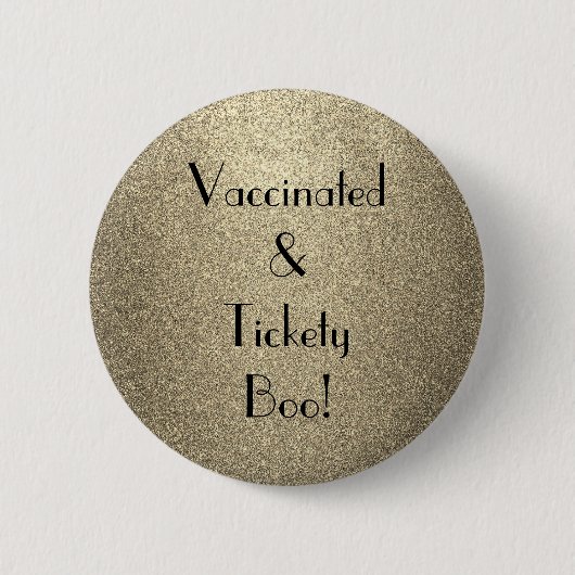 Art Deco gevaccineerd en Tickety Boo Ronde Button 5,7 Cm (Voorkant)