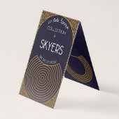 Art Deco Gevouwen Kaart (Achterkant)