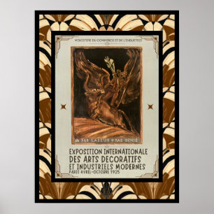 Art Deco Gewijzigd Antoine Bourdelle Frans Kunstwe Poster