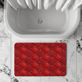 Art Deco Glam Rode Valentijnsdag Patroon Badmat