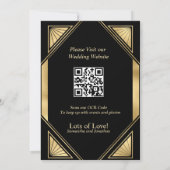 Art Deco Glam  Save the Dates Kaart (Achterkant)