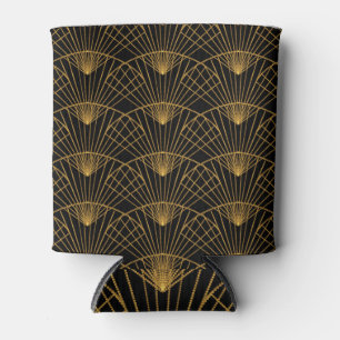Art Deco Glamour: Gouden Fan. Blikjeskoeler