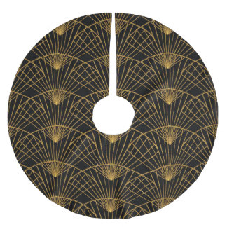 Art Deco Glamour: Gouden Fan. Kerstboom Rok