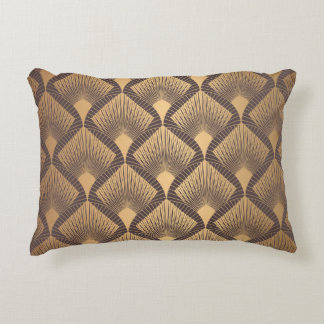 Art Deco Glamour: Gouden Schalen. Accent Kussen