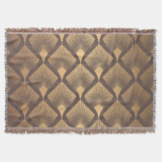 Art Deco Glamour: Gouden Schalen. Deken