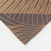 Art Deco Glamour: Gouden Schalen. Fleece Deken (Hoek)