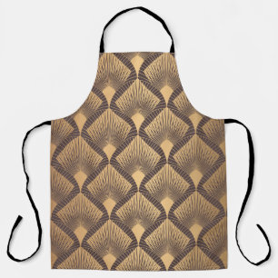 Art Deco Glamour: Gouden Schalen. Schort