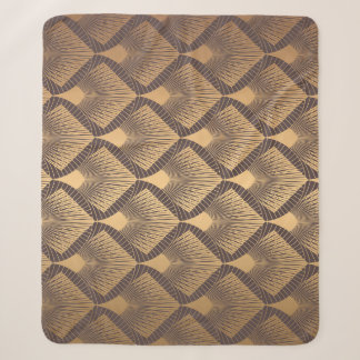 Art Deco Glamour: Gouden Schalen. Sherpa Deken