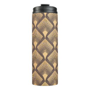 Art Deco Glamour: Gouden Schalen. Thermosbeker