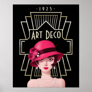 Art Déco Glamour Vintage Années 1920 Femme Noire