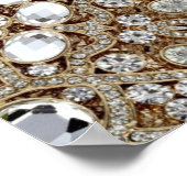 Art Déco Glamour Vintage Mode Beige Or (Coin)