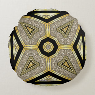 Art Deco Globe Glam Ronde Kussen