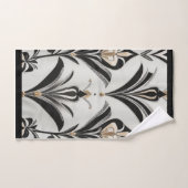 Art Deco Gold, Black and Ivory  (Serviette à main)