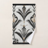 Art Deco Gold, Black and Ivory Bad Handdoek (Handdoek)