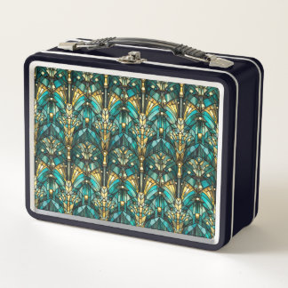 Art Deco Gold, Emerald Green & Teal