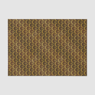 Art Deco Gold Fan Pattern Tissuepapier
