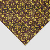 Art Deco Gold Fan Pattern Tissuepapier (Detail)