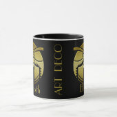  art Deco Gold Glamoureuze Vrouw Mok (Midden)