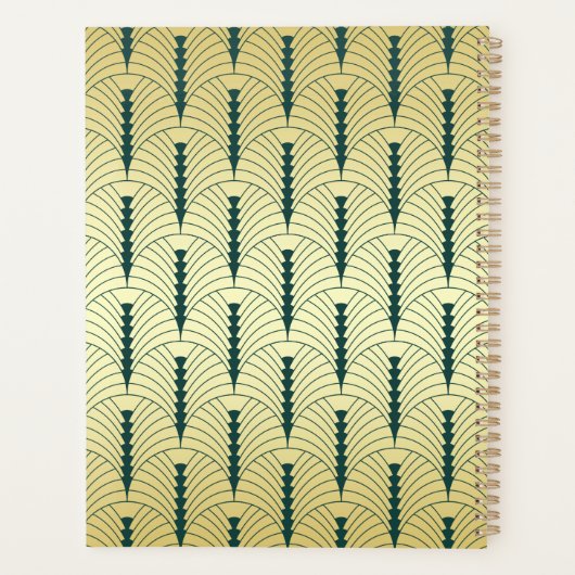 Art Déco Gold Green années 1920 Elégant Mariage Ga (Dos)