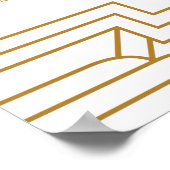 Art Déco Gold Ironwork Siege Chart Paysage (Coin)