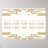 Art Déco Gold Ironwork Siege Chart Paysage (Devant)