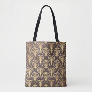 Art Deco Gold: minimalistische geometrische luxe Draagtas