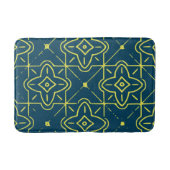 Art Deco Gold op marinesblauw design bath Mat (Voorkant)