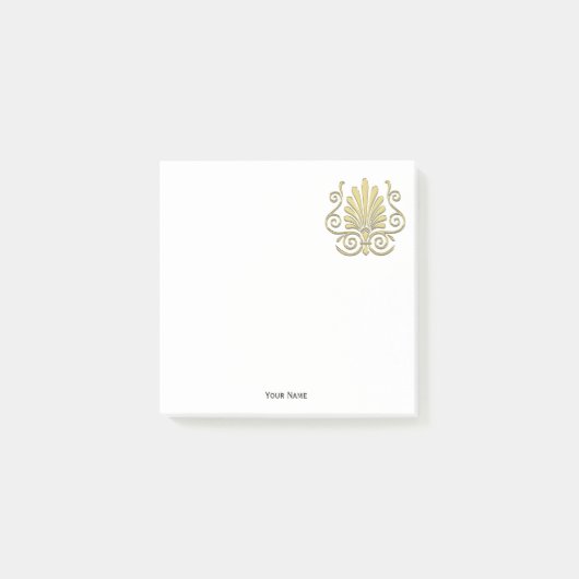  Art Deco Gold Plume Arabesque Post-it® Notes (Voorkant)