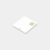  Art Deco Gold Plume Arabesque Post-it® Notes (Schuin)
