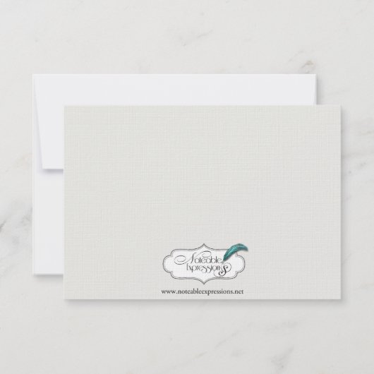 Art Deco Gold Posh Bruiloft Reactie Kaart (Achterkant)