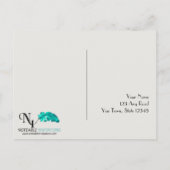 Art Déco Gold Posh Enregistrer la date Carte posta (Dos)