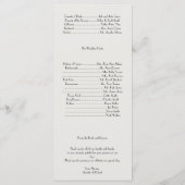 Art Deco Gold Posh Wedding Programme Programma (Achterkant)