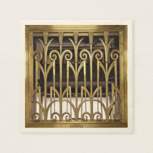 Art Deco Gold Servetten