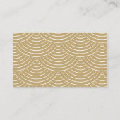 Art Deco Gold String Lights Website Enclosure Kaar Informatiekaartje (Achterkant)