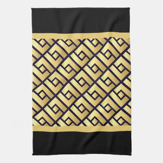 Art Deco Gold Theedoek (Verticaal)