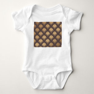 Art Deco Golden: Minimalistisch naadloos Romper