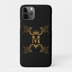  Art Deco Golden Naam Monogram iPhone 11 Pro Hoesje