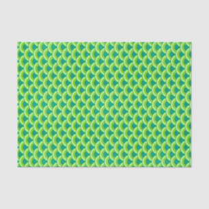 Art Deco-golfpatroon - jade-groen Tissuepapier
