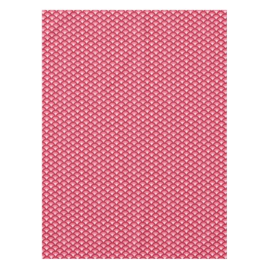 Art Deco-golfpatroon - rood en fuchsia Tafelkleed (Voorkant)