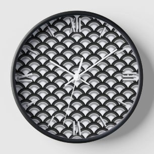 Art Deco golfpatroon - zwart en wit