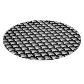 Art Deco-golfpatroon - zwart-wit Snijplank (Hoek)