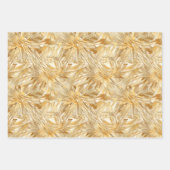 Art Deco Goud en Zwart Wrapping Papier Flat Set Inpakpapier Vel (Voorkant 2)