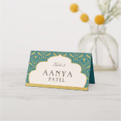 Art Deco Goud Mundap Arch Bruiloft Escort Naam (Voorkant)